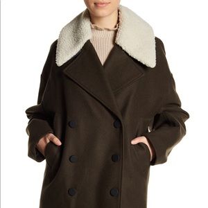 Andrew Marc Porter Shearling Trim Collar Jacket